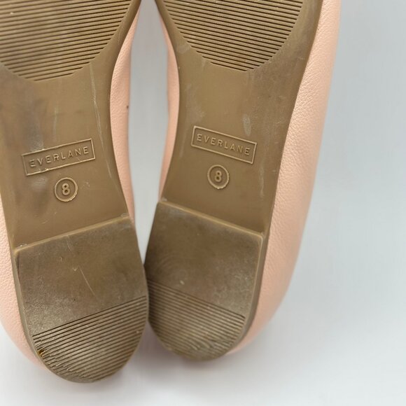 Everlane Women's The Day Glove Leather Ballet Flats In Pale Pink Size 8 - Picture 9 of 9